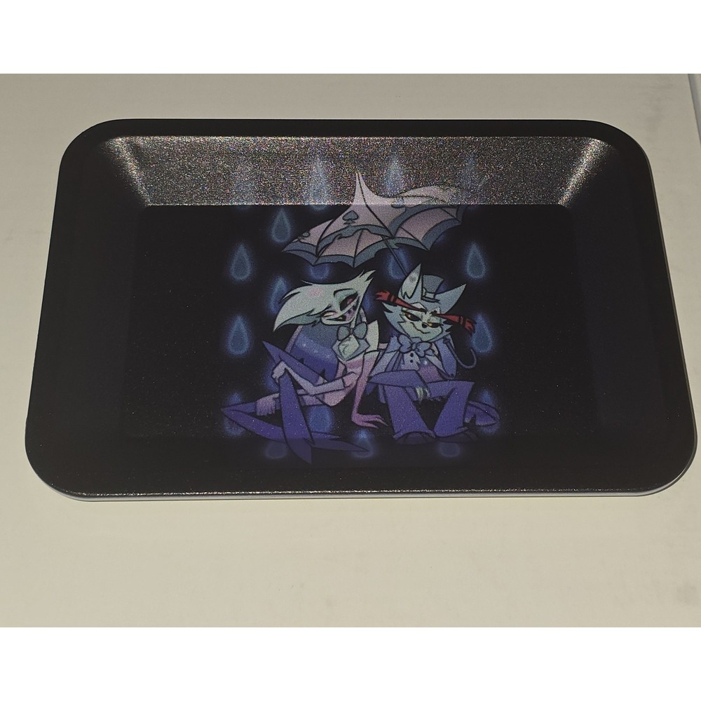 Angel Husk Small Metal Rolling Tray 7x5 Hazbin Hotel Utility Tin Loser Baby NEW